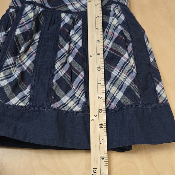 American Eagle Outfitters Navy Plaid Mini Skirt Women’s Size 8 - Picture 6 of 6